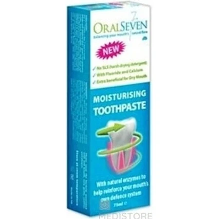 OralSeven pastă de dinți hidratantă 1×75 ml, pastă de dinți