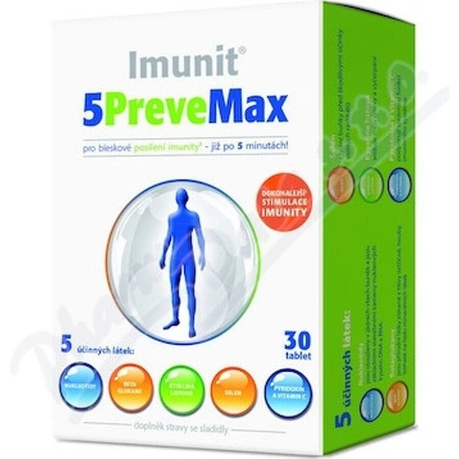 Imunit 5PreveMax 1×30 tbl, (con nucleotidi e beta-glucano)