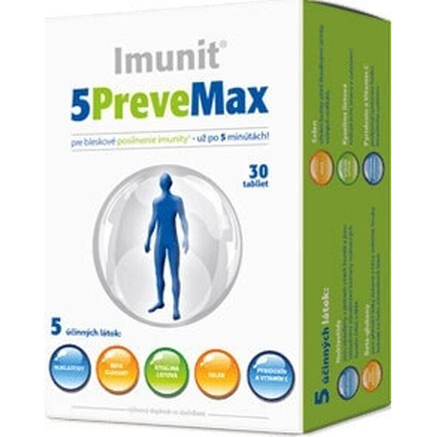 Imunit 5PreveMax 1×30 tbl, (con nucleotidi e beta-glucano)