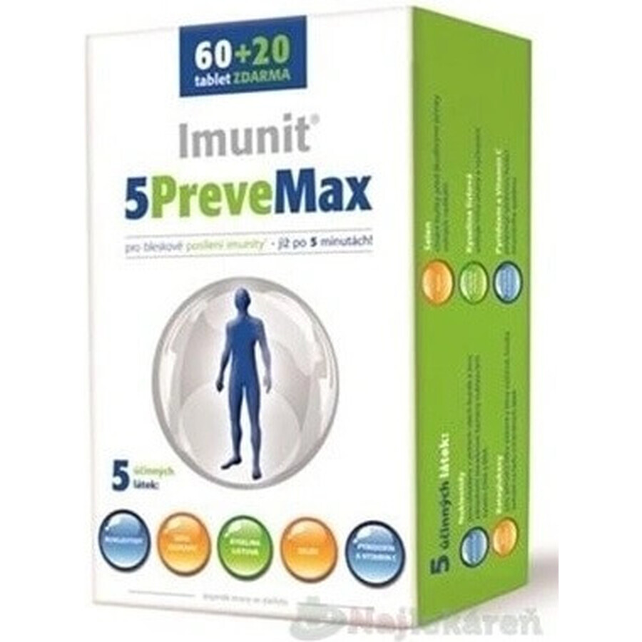 Imunit 5PreveMax 1×30 tbl, (con nucleotidi e beta-glucano)