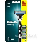 GILLETTE MACH3 SHAVER + 5NH Set 1×1, afeitadora + 5 cabezales de recambio