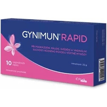 GYNIMUN RAPID 1×10 stuks, vaginale zetpillen