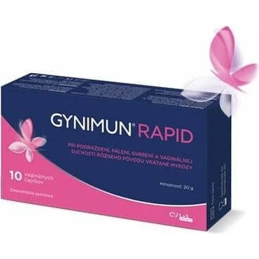 GYNIMUN RAPID 1×10 stuks, vaginale zetpillen