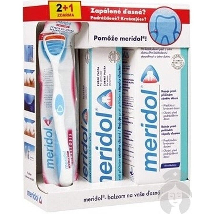 SISTEMA MERIDOL PARA encías doloridas y sangrantes 1×1 set, higiene dental