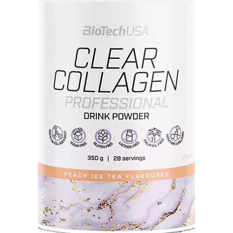 BIOTECH CLEAR COLLAGEN PROFESSIONAL BROSQUINE TEA 1×350g, gearomatiseerd drankpoeder