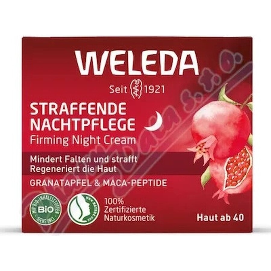 Weleda straffende Nachtcreme mit Granatapfel und Maca-Peptiden 1×1 St., Nachtcreme für das Gesicht