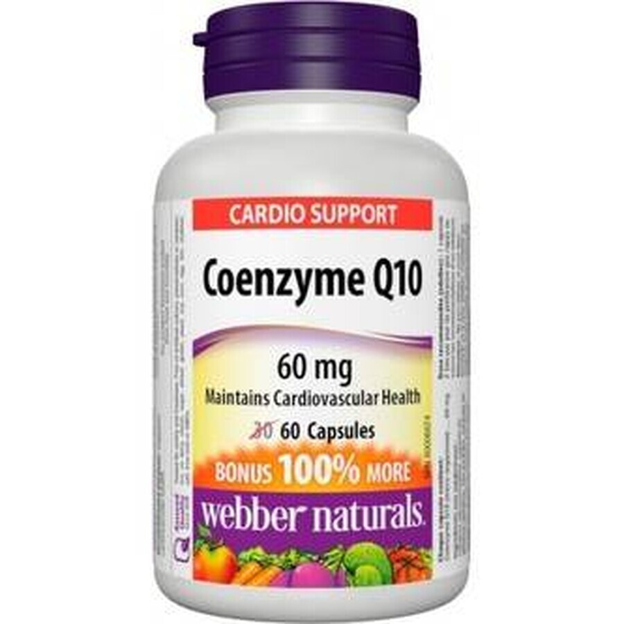 WEBBER NATURALS Coenzima Q10 60 mg 1×60 cps, complemento alimenticio