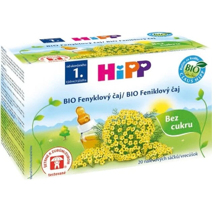 HiPP Organiczna herbata z kopru włoskiego 20×1,5 g, herbata z kopru włoskiego: ceny i cechy