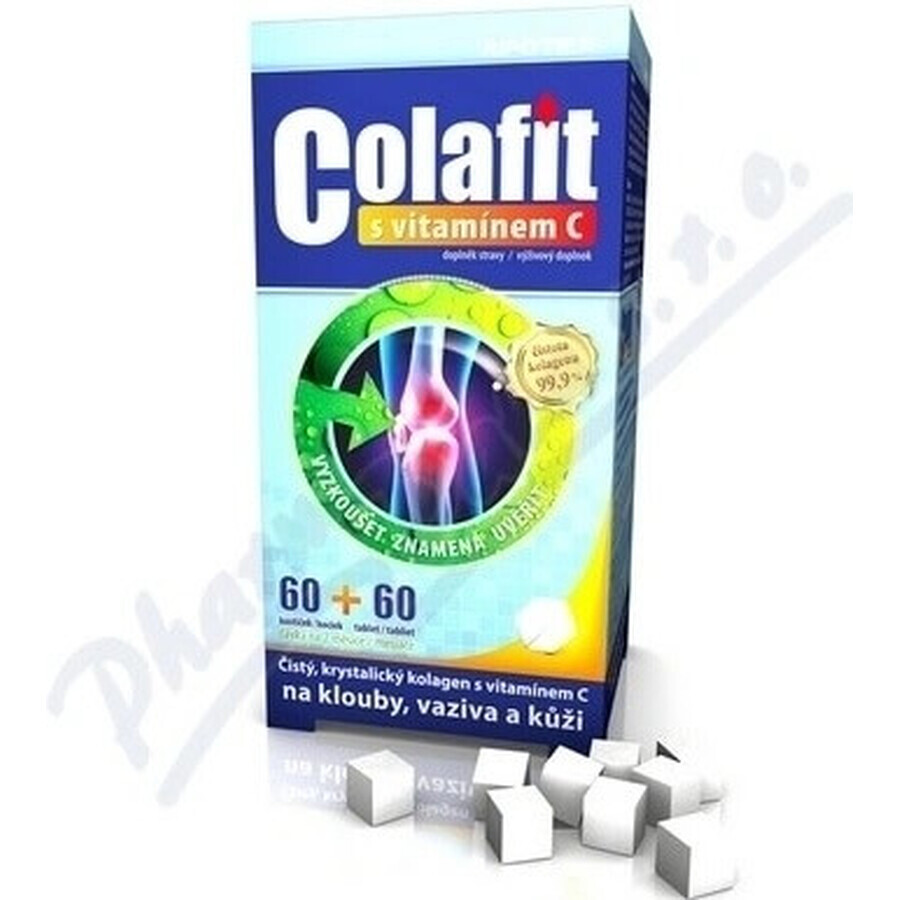 COLAFIT con vitamina C 1×1 set, cubos 60 uds + tbl 60 uds