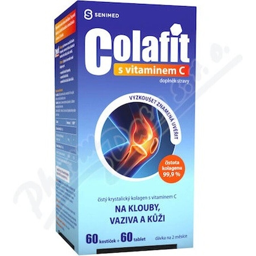 COLAFIT con vitamina C 1×1 set, cubos 60 uds + tbl 60 uds