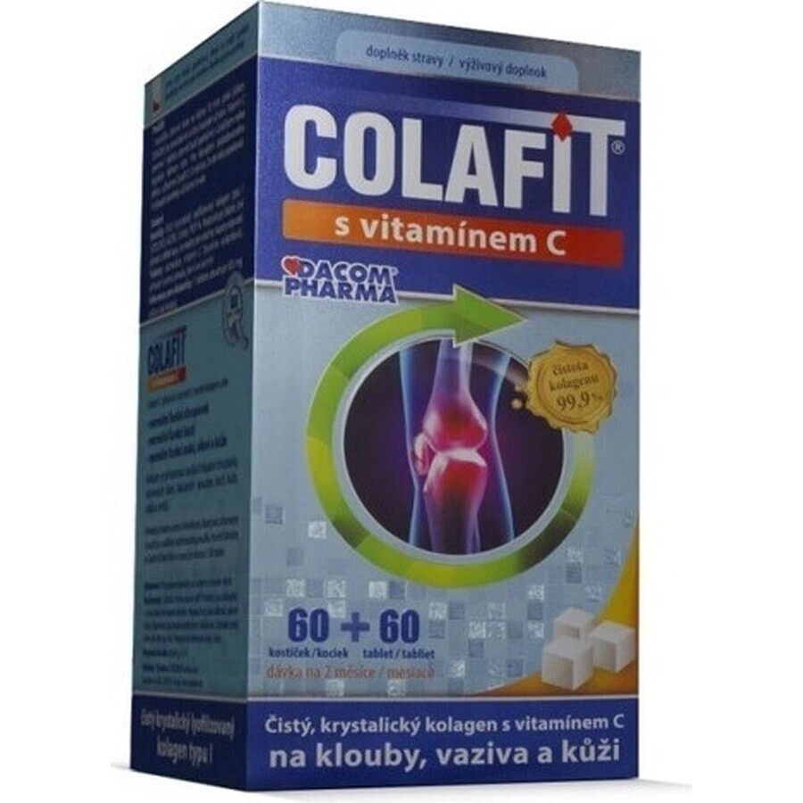 COLAFIT con vitamina C 1×1 set, cubos 60 uds + tbl 60 uds