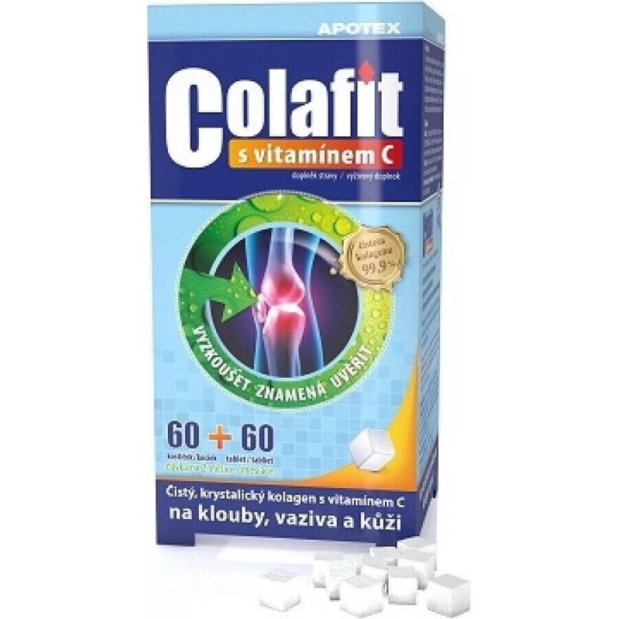 COLAFIT con vitamina C 1×1 set, cubos 60 uds + tbl 60 uds