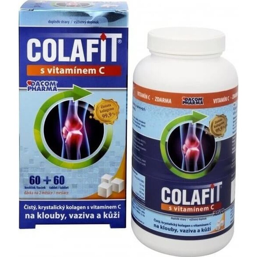 COLAFIT con vitamina C 1×1 set, cubos 60 uds + tbl 60 uds