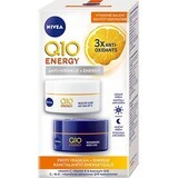 Nivea Energising Day + Night Anti-Falten Creme Q10 2x50ml 1×2x50 ml, Hautcreme