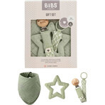 Small BIBS gift set, Sage 1×1set