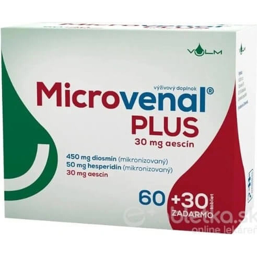 VULM Microvenal 1×90 tbl, 60+30 gratis