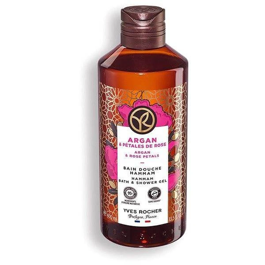 Yves Rocher Shower Gel Argan and Organic Moroccan Rose 1×400 ml, shower gel: ceny i cechy