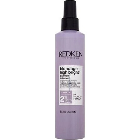 Redken Blondage High Bright Tratamiento para el cabello rubio Blondage High Bright 1×250 ml, tratamiento para el cabello