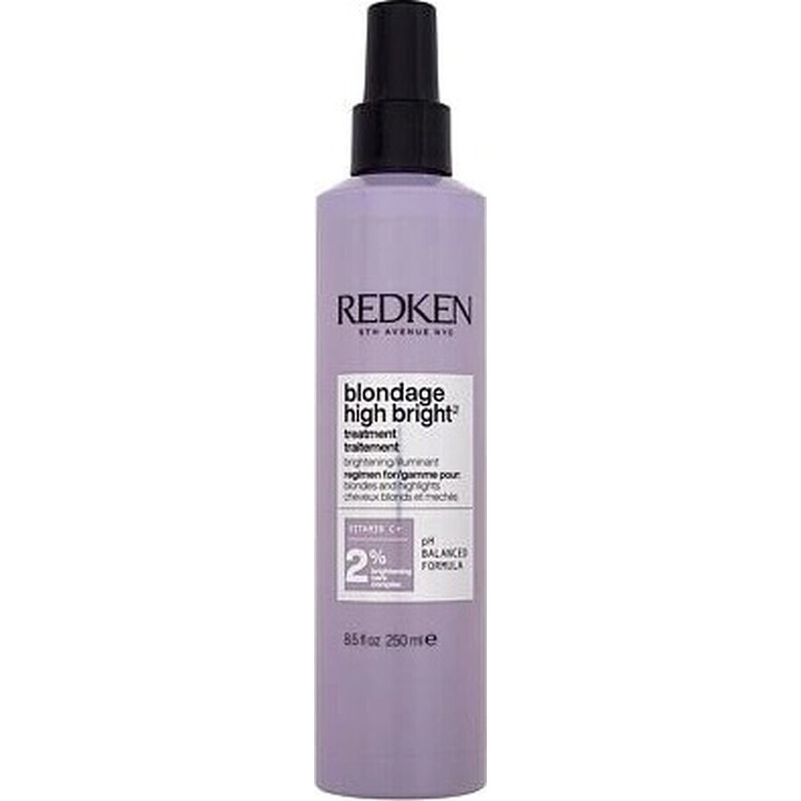 Redken Blondage High Bright Tratamiento para el cabello rubio Blondage High Bright 1×250 ml, tratamiento para el cabello