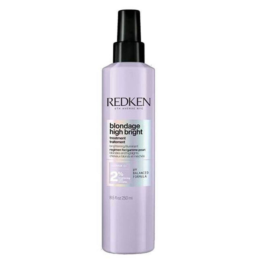 Redken Blondage High Bright Tratamiento para el cabello rubio Blondage High Bright 1×250 ml, tratamiento para el cabello