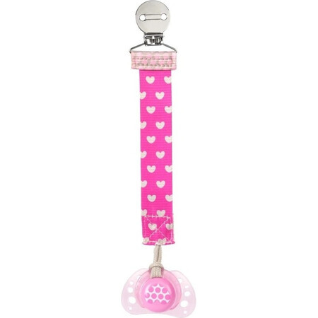 CHICCO CHICCO Schnuller Clip Fashion Girl 1×1 Stück, für die meisten Schnuller