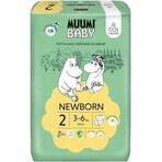 Muumi Baby 2 Newborn 3-6 kg, Bio-Windeln 1×58 Stück, ECO-Windeln