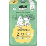 Muumi Baby 2 Newborn 3-6 kg, Bio-Windeln 1×58 Stück, ECO-Windeln