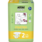 Muumi Baby 2 Newborn 3-6 kg, Bio-Windeln 1×58 Stück, ECO-Windeln