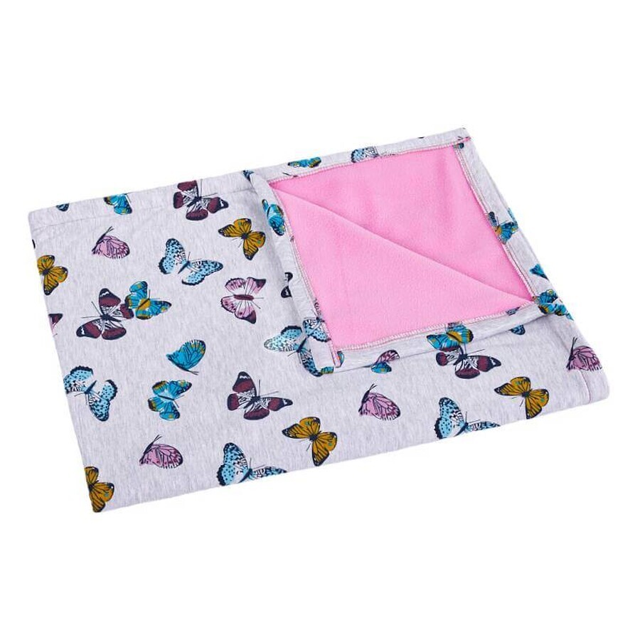 Children's blanket BÁRA 5284/422 75x100 pink/daisies 1×1 pc, baby blanket