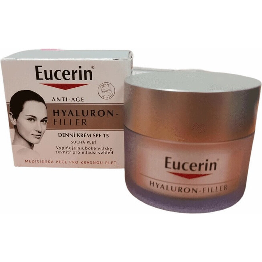 Eucerin HYALURON-FILLER Anti-Falten Tagescreme 1×50 ml, Creme für trockene Haut