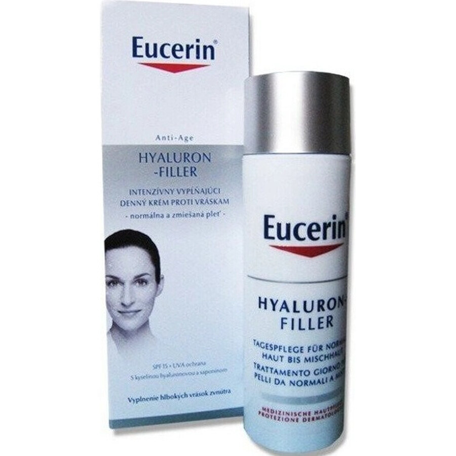 Eucerin HYALURON-FILLER Anti-Falten Tagescreme 1×50 ml, Creme für trockene Haut