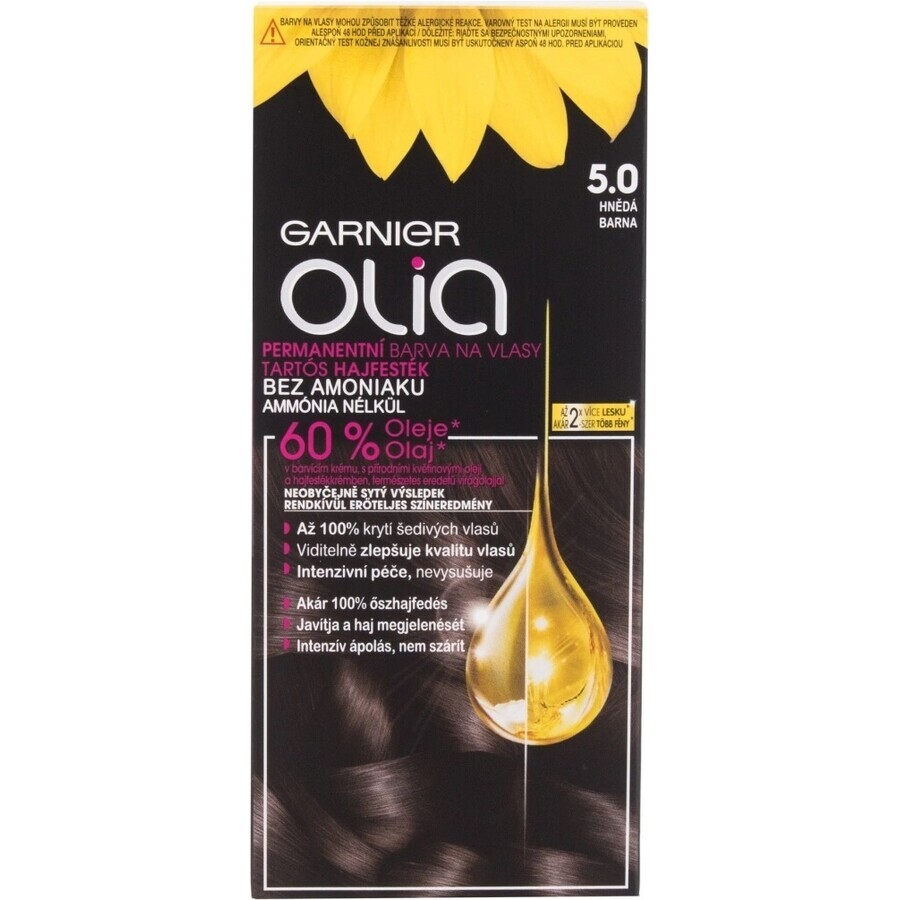 Garnier Olia Permanent Haarkleuring 3.23 Donker Chocolade 1×1 set, permanente haarkleuring