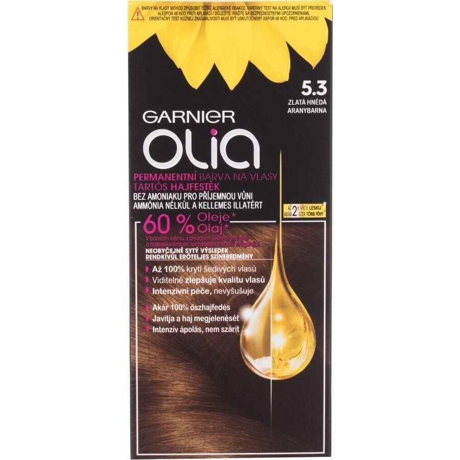 Garnier Olia Permanent Haarkleuring 3.23 Donker Chocolade 1×1 set, permanente haarkleuring