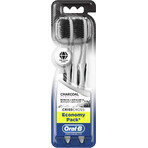 Brosse à dents Oral B 3D White Charcoal sensitive 1×2 pcs, brosses à dents