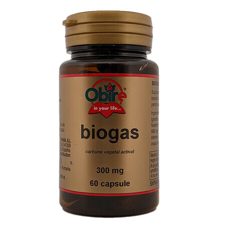 Biogas 250 mg, 60 cápsulas, Obire