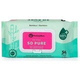 12x PETITE&MARS Toallitas húmedas SO PURE de bambú biodegradables sin plástico 56 unidades 1×56 unidades, toallitas húmedas