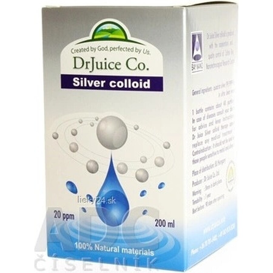 DrJuice Silber Kolloid 1×200 ml, kolloidales Silber