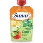 Sunar COOL Fruit Melocotón, Plátano, Manzana 1×120 g, Melocotón, Plátano, Manzana, 12m+