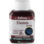 MedPharma TIAMINE 50 mg (vitamine B1) 1×67 tbl, 60+7 gratuit