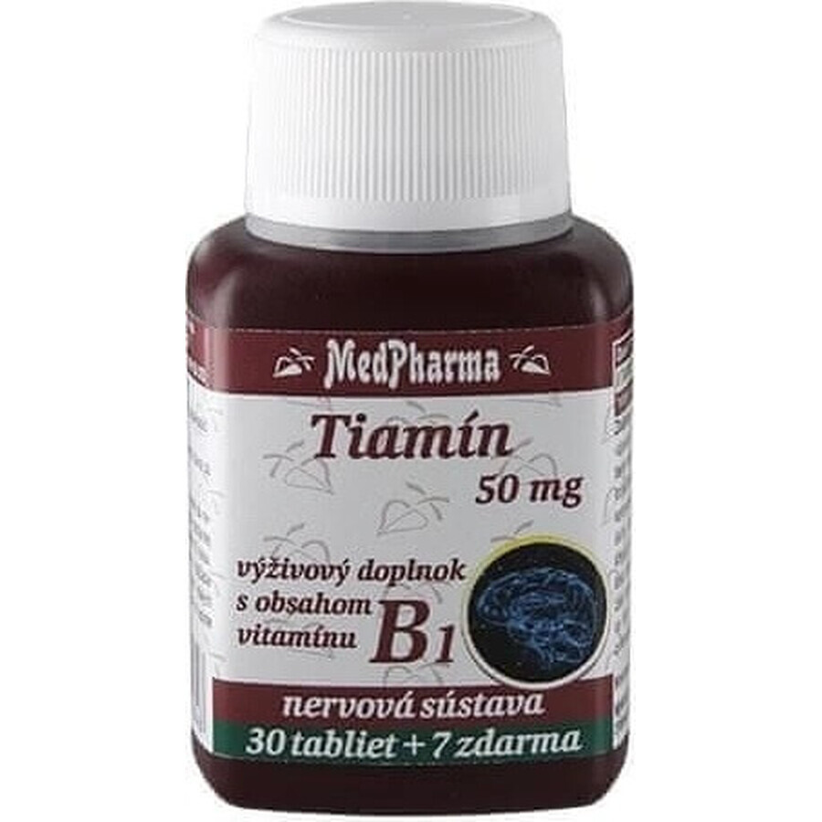 MedPharma TIAMINE 50 mg (vitamine B1) 1×67 tbl, 60+7 gratuit