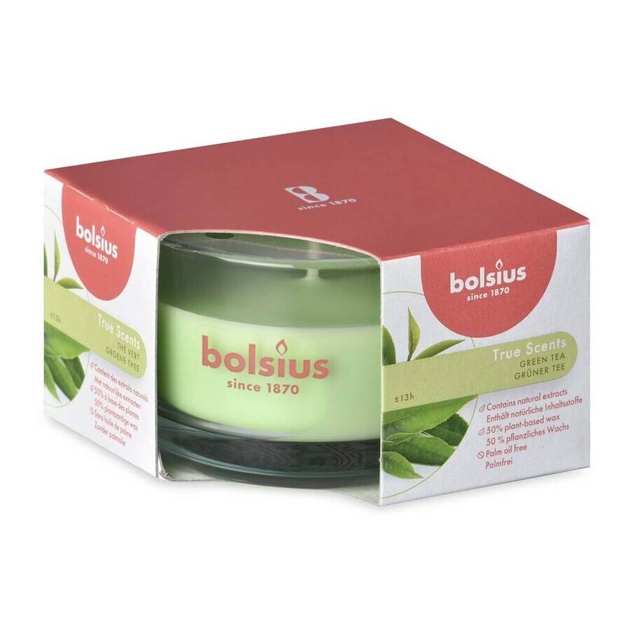 Bolsius Aromatic 2.0 Lumânare parfumată din sticlă cu ceai verde 1×1 buc, dimensiune 80 x 50 mm