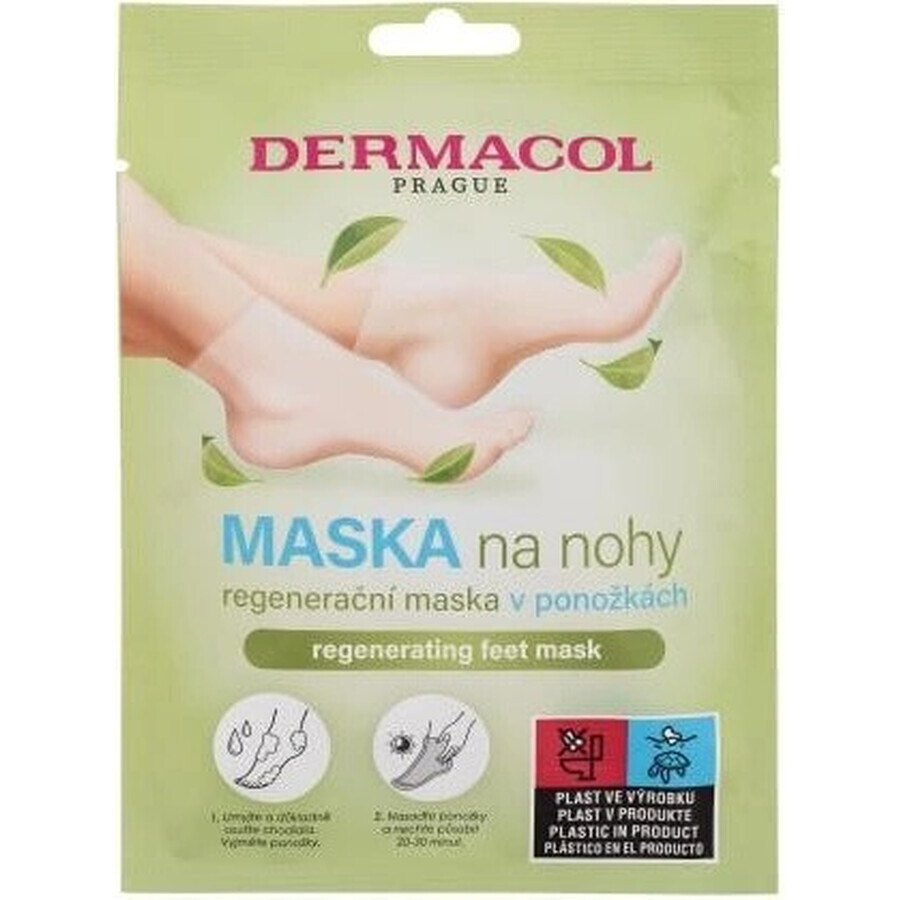 Dermacol Regenerating foot mask in socks 1×1 pc, foot mask