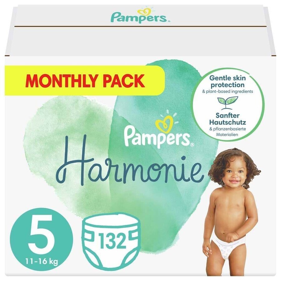 Pampers Harmonie MSB S5 132 stuks (11-16kg) 1×132 stuks