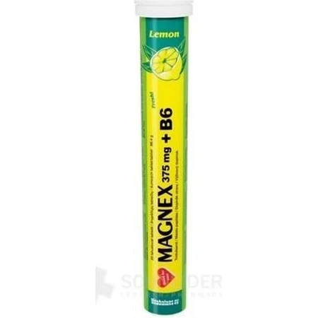 Vitabalans MAGNEX 375 mg + B6 efervescent 1×20 tbl, magneziu + B6 pentru sportivi