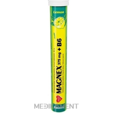 Vitabalans MAGNEX 375 mg + B6 efervescent 1×20 tbl, magneziu + B6 pentru sportivi