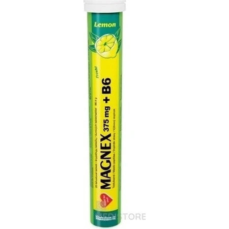 Vitabalans MAGNEX 375 mg + B6 efervescent 1×20 tbl, magneziu + B6 pentru sportivi
