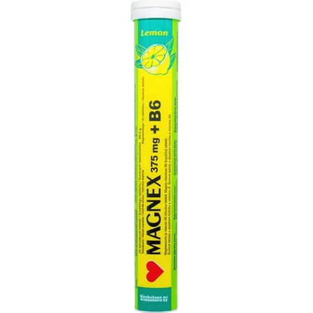 Vitabalans MAGNEX 375 mg + B6 efervescent 1×20 tbl, magneziu + B6 pentru sportivi