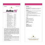 Astha 15, 120 cápsulas, Sun Wave Pharma