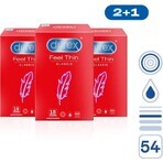 DUREX Feel Thin Extra Lubricado paquete 1×54 uds, preservativos