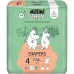 Muumi Baby 4 Maxi 7-14 kg, pannolini bio 46 pz 1×46 pz, pannolini bio